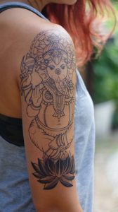 Ganesha Outline Tattoo