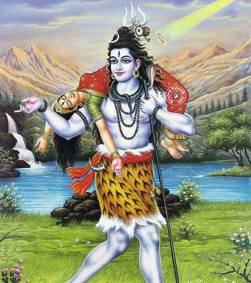 Shiva Carrying Sati - Krishna Kutumb