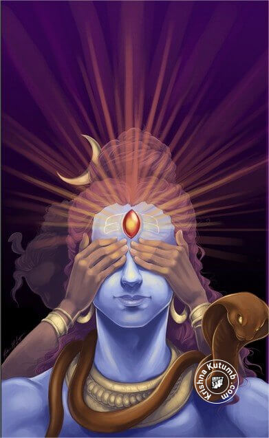 Shiva Third Eye Open - Krishna Kutumb