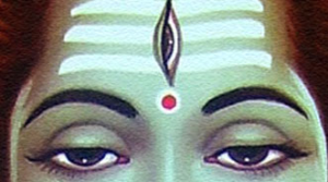 Horizontal Lines on Forehead of Shiva