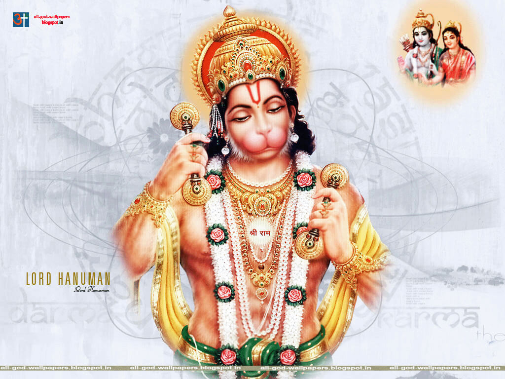 Standing Colorful Hanuman Statue With Dark Background HD Images